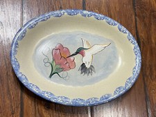 Flower hummingbird platter for sale  Paragould