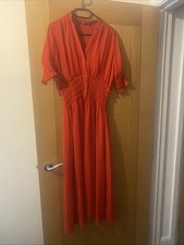 Zara red midi for sale  WORTHING