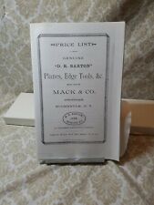 1832 price list for sale  Scottsville