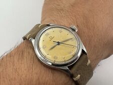 Vintage OMEGA Estilo Militar Mostrador Árabe de Corda Manual Todo SS Cal Ω 283 - 35 mm comprar usado  Enviando para Brazil