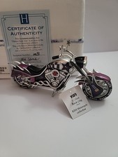 Usado, Rara KISS Hamilton Collection Motocicleta Detroit Rock City Com Certificado de Autenticidade e Caixa Nº0053 comprar usado  Enviando para Brazil