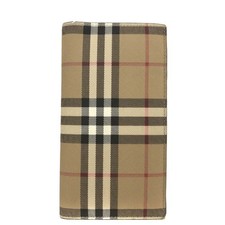 Carteira BURBERRY Nova Check PVC longa dobrável marrom/2BF2008 comprar usado  Enviando para Brazil