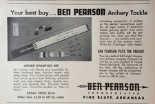 1955 AD (H1) ~ BEN PEARSON CO. PINE BLUFF, ARK. JUEGO DE TIRO CON ARCO BEN PEARSON segunda mano  Embacar hacia Mexico