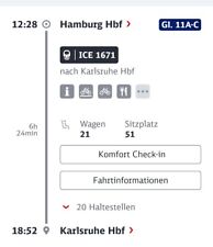 Zugticket gebraucht kaufen  Karlsruhe