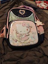 Mochila escolar Sanrio Hello Kitty azul marinho/rosa 15" manga técnica NOVO EM FOLHA comprar usado  Enviando para Brazil