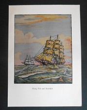 Vintage ship print for sale  Dixmont