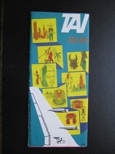 Usado, TAI TRANSPORTS AERIENS INTERCONTINENTAUX ATLAS route map (no UAT UTA Air France) comprar usado Usado, TAI TRANSPORTS AERIENS INTERCONTINENTAUX ATLAS route map (no UAT UTA Air France) comprar usado  Enviando para Brazil