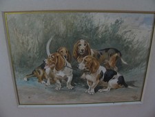 Beagle hunde aquarell gebraucht kaufen  Lüneburg