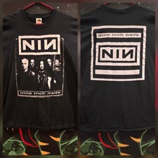 Camisa fotográfica NINE INCH NAILS NIN Band tamanho XL dupla face para baixo espiral Y2K comprar usado  Enviando para Brazil
