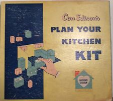 1950's Architectural Plan Your Own Kitchen Design Kit com Móveis de Plástico para A comprar usado  Enviando para Brazil