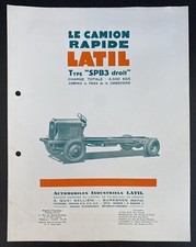 Brochure camion latil d'occasion  Bouguenais