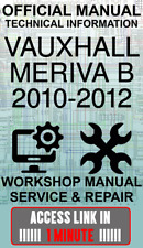 Link DE ACESSO Oficial Workshop Manual Serviço Reparo Vauxhall Meriva B 2010-2012 comprar usado  Enviando para Brazil