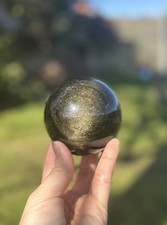 Sfera golden obsidian usato  Seggiano
