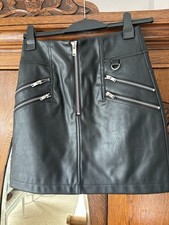 Black faux leather for sale  KENDAL