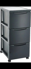 Black drawer tower for sale  BIRMINGHAM