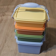 Tupperware 911-02 Carry All Stackable Container Set Novo Armazenamento de Alimentos Conjunto de 9 Peças comprar usado  Enviando para Brazil
