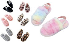 Girls fluffy slippers for sale  KING'S LYNN