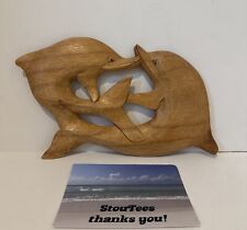 Dolphins sculptured wooden for sale  Pensacola