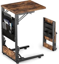 Mesa bandeja de TV dobrável, mesa lateral com bolsa de armazenamento, suporte final portátil em forma de C comprar usado  Enviando para Brazil