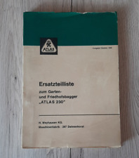 Riginal atlas ersatzteilliste gebraucht kaufen  Zeiskam