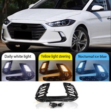 Lâmpada de neblina DRL luz de circulação diurna LED carro 3 cores para Hyundai Elantra 2017-2018, usado comprar usado  Enviando para Brazil