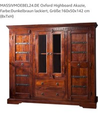 Highboard kolonialstil akazie gebraucht kaufen  Heidesheim