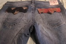 Usado, Abas de feltro True Religion Southwestern patchwork angustiadas masculinas 42 Ricky novas sem etiquetas comprar usado  Enviando para Brazil