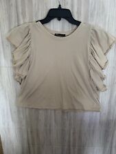 Zara cream ruffle for sale  La Crosse