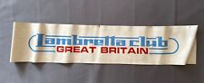 Lambretta club great for sale  BEDFORD