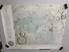 HEVELIUS LAC 56 Moon USAF NASA Astronomia Reference Map Plakat 29X22 PB1 1963 na sprzedaż  Wysyłka do Poland