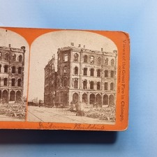 Chicago stereoview c1871 usato Chicago stereoview c1871 usato  Spedire a Italy