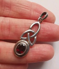 Sterling silver garnet for sale  LINCOLN