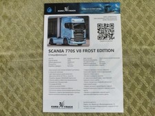 Folheto folheto caminhão trator SCANIA 770S V8 FROST EDITION 2025 comprar usado  Enviando para Brazil