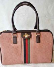 Nova Bolsa Grande de Couro Vegano Diophy Rosa Duffle e Carteira Signature Bee comprar usado  Enviando para Brazil
