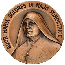 Usado, Medaglia Maria Dolores di Majo Fondatrice Ancelle Missionarie Cristo Re, Palermo comprar usado  Enviando para Brazil