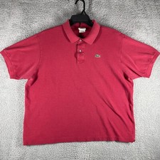 Camisa polo masculina Lacoste 8 - 3XL original L.12.12 slim fit malha jacaré vermelha comprar usado  Enviando para Brazil