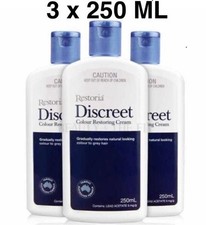 3x 250 ml. Creme restaurador de cor unissex Restoria Discreet - Natural 250ml, usado comprar usado  Enviando para Brazil