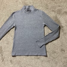 Topshop grey ribbed for sale  LEICESTER