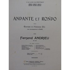 Andrieu Fernand Andante Y Rondo Corneta De Pistones Piano, usado comprar usado  Enviando para Brazil
