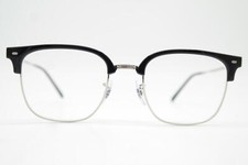 Brille Ray Ban RB 7216 NEW CLUBMASTER Schwarz Silber Oval Brillengestell Neu comprar usado  Enviando para Brazil