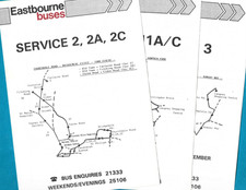 Eastbourne buses timetables for sale  HASTINGS