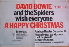 DAVID BOWIE Rainbow & Tour 1972 Giant Original POSTER AD Size:16x24 inches comprar usado  Enviando para Brazil