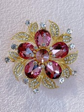 Vintage pink crystal for sale  SUTTON COLDFIELD