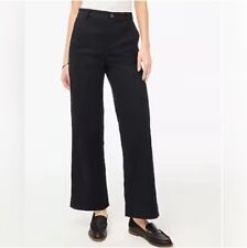 J. Pantalones Crew Pierna Ancha Negro Chino Clásico Tiro Alto Estilo BX434 Mujer’s Talla 6 segunda mano  Embacar hacia Argentina