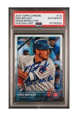 Usado, 2015 TOPPS CHROME KRIS BRYANT #112 REFRATOR DE PRISMA NOVATO RC PSA ROY Inscrição comprar usado  Enviando para Brazil
