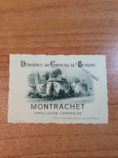 Etiquette montrachet château d'occasion  Montigny-le-Bretonneux