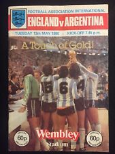 England argentina 1980 for sale  SLOUGH