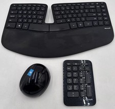 Teclado sem fio ergonômico Microsoft Sculpt com mouse e teclado - SEM DONGLE USB comprar usado  Enviando para Brazil