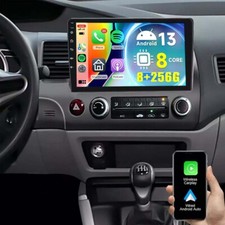 Rádio estéreo automotivo GPS Apple Carplay Android 13 8G+256G para Honda Civic 2006-2011 comprar usado  Enviando para Brazil
