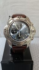 Relógio masculino cronógrafo FESTINA tom prata quartzo 6503 couro 45 mm Leia Leia  comprar usado  Enviando para Brazil
